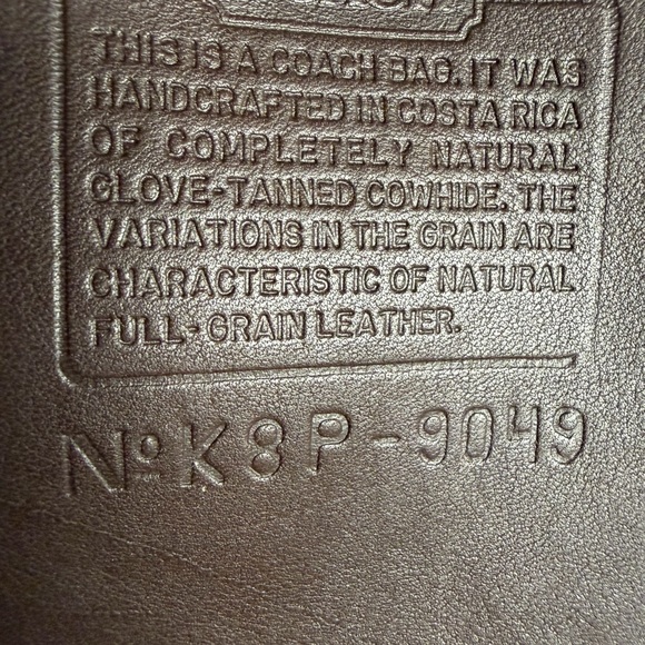 Coach Tango Flap Dark Brown Leather Crossbody Bag Hangtag Silver Hardware 1998 - Picture 12 of 16
